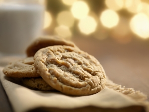 a small stack of Peanut Butter Cookies